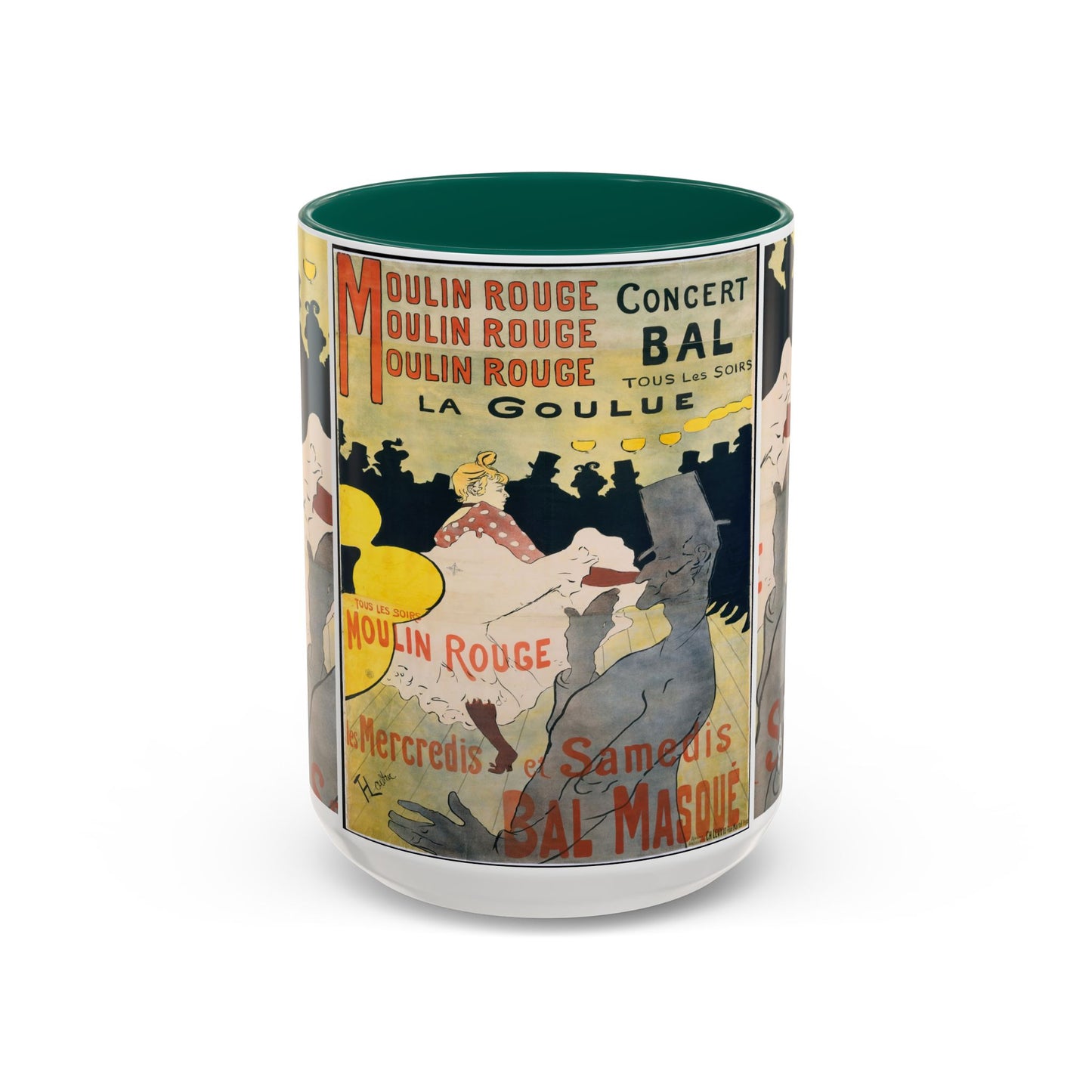 Toulouse-Lautrec, Henri - Moulin Rouge - La Goulue (1891) - Colorful Accent Mugs