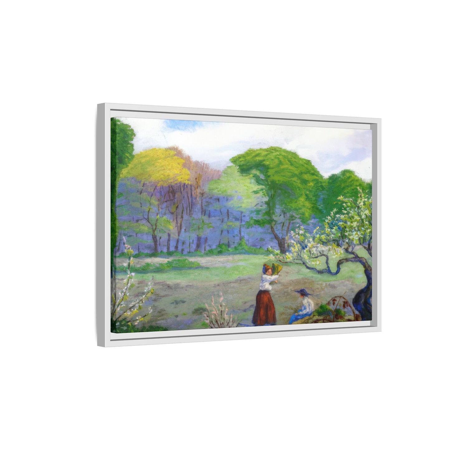 Ranson, Paul - Picking Flowers (1890) - Matte Canvas, Framed