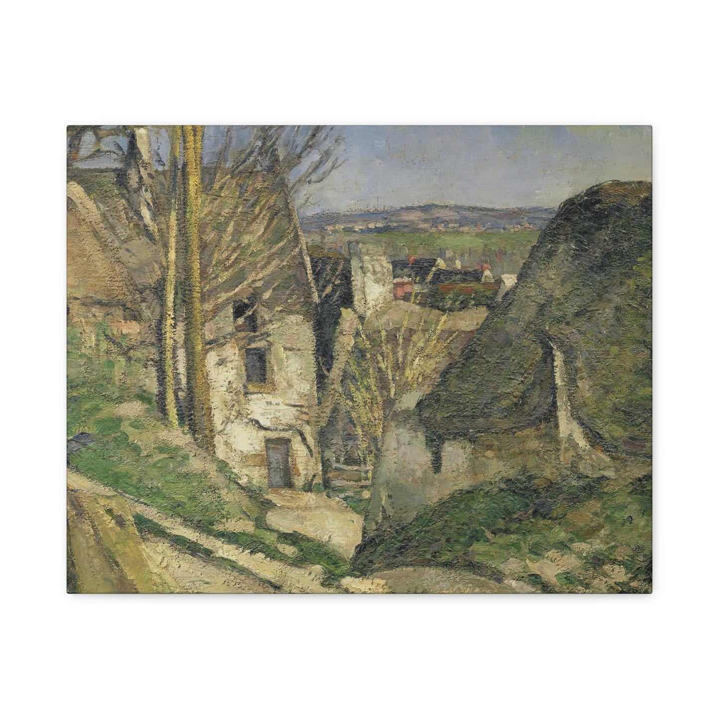 Cézanne, Paul - The House of the Hanged Man (1874) - Canvas Block, unframed
