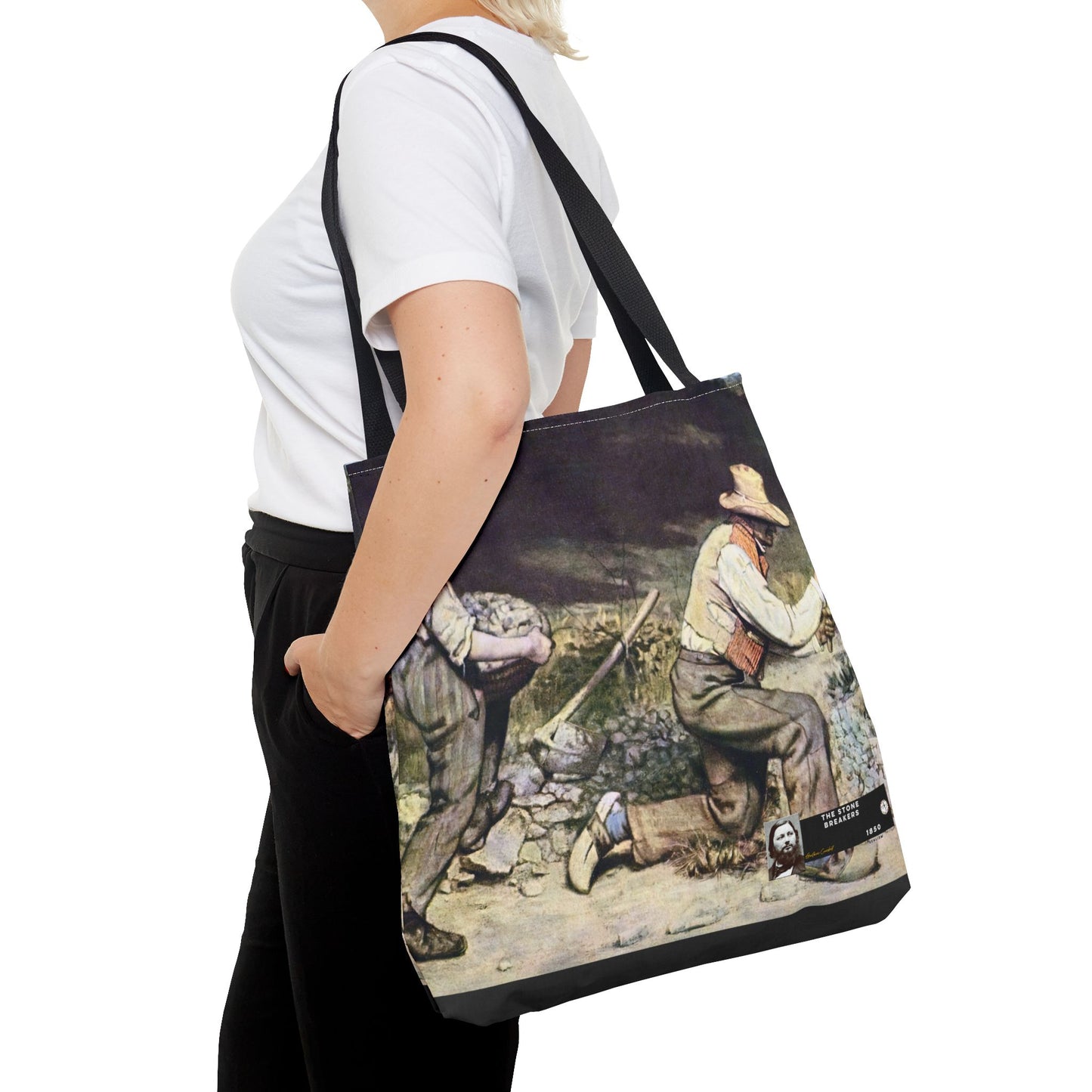Courbet, Gustave - The Stone Breakers (1850) - Tote Bag