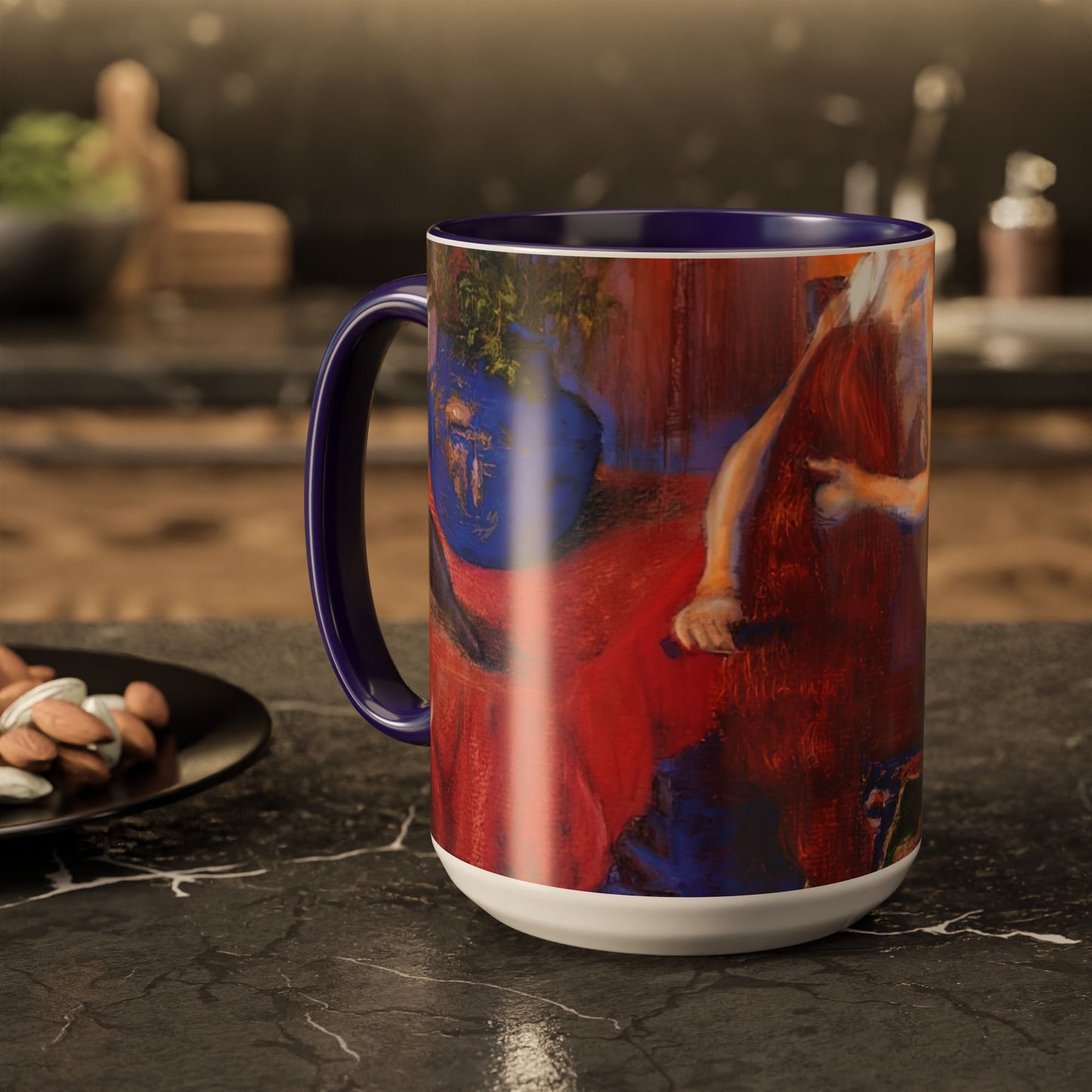 Ranson, Paul - The Golden Head of Hair (1909) - Colorful Accent Mugs