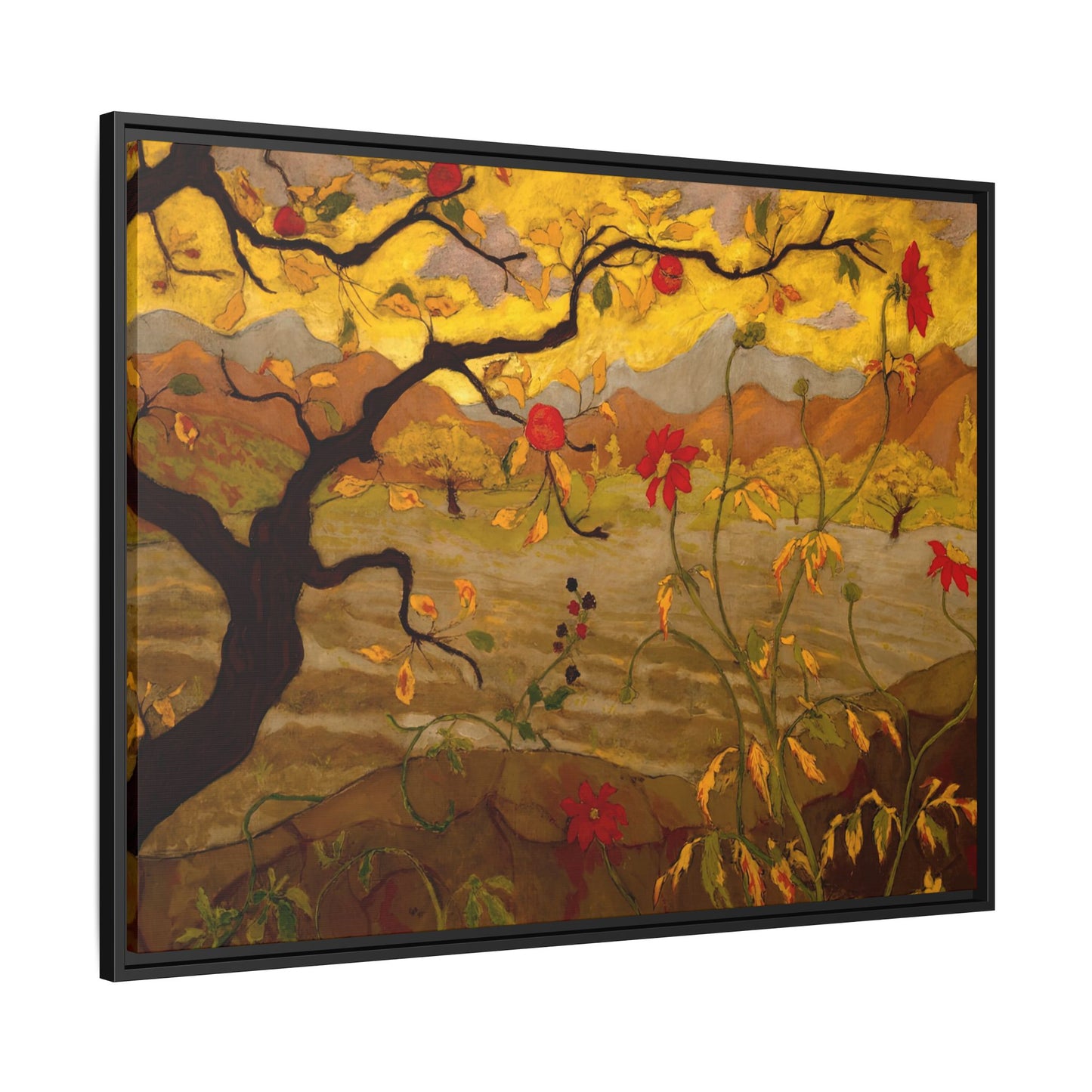 Ranson, Paul - Apple Tree with Red Fruit (1902) - Matte Canvas, Framed