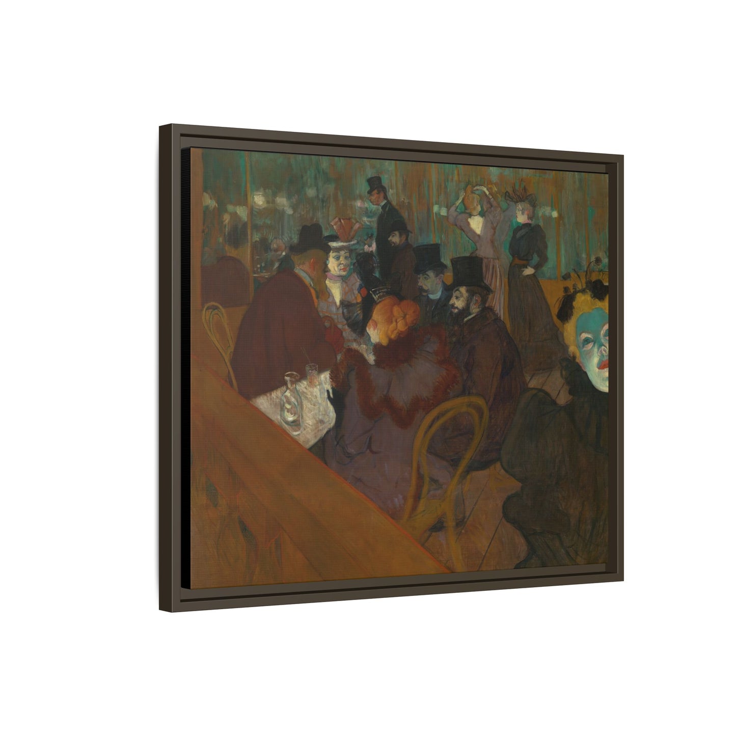 Toulouse-Lautrec, Henri - At the Moulin Rouge (1892) - Matte Canvas, Framed