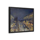 Pissarro, Camille - The Boulevard Montmartre At Night (1897) - Matte Canvas, Framed