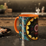 Obsidian Grandmothers Mandala - Colorful Accent Mugs