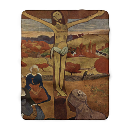 Gauguin, Paul - The Yellow Christ (1889) - Sherpa Fleece Blanket