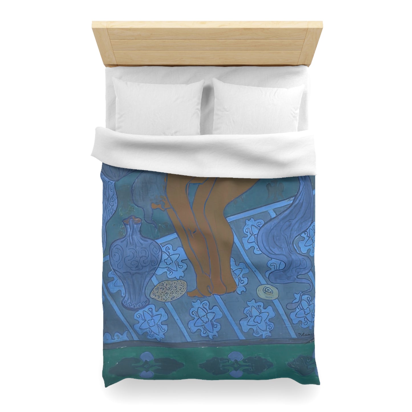 Ranson, Paul - The Blue Bather (1891) - Microfiber Duvet Cover