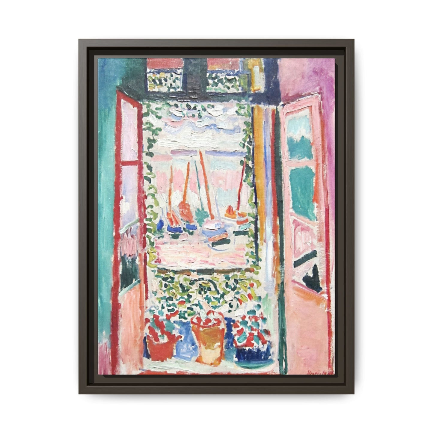 Matisse, Henri - Open Window, Collioure (1905) - Matte Canvas, Framed