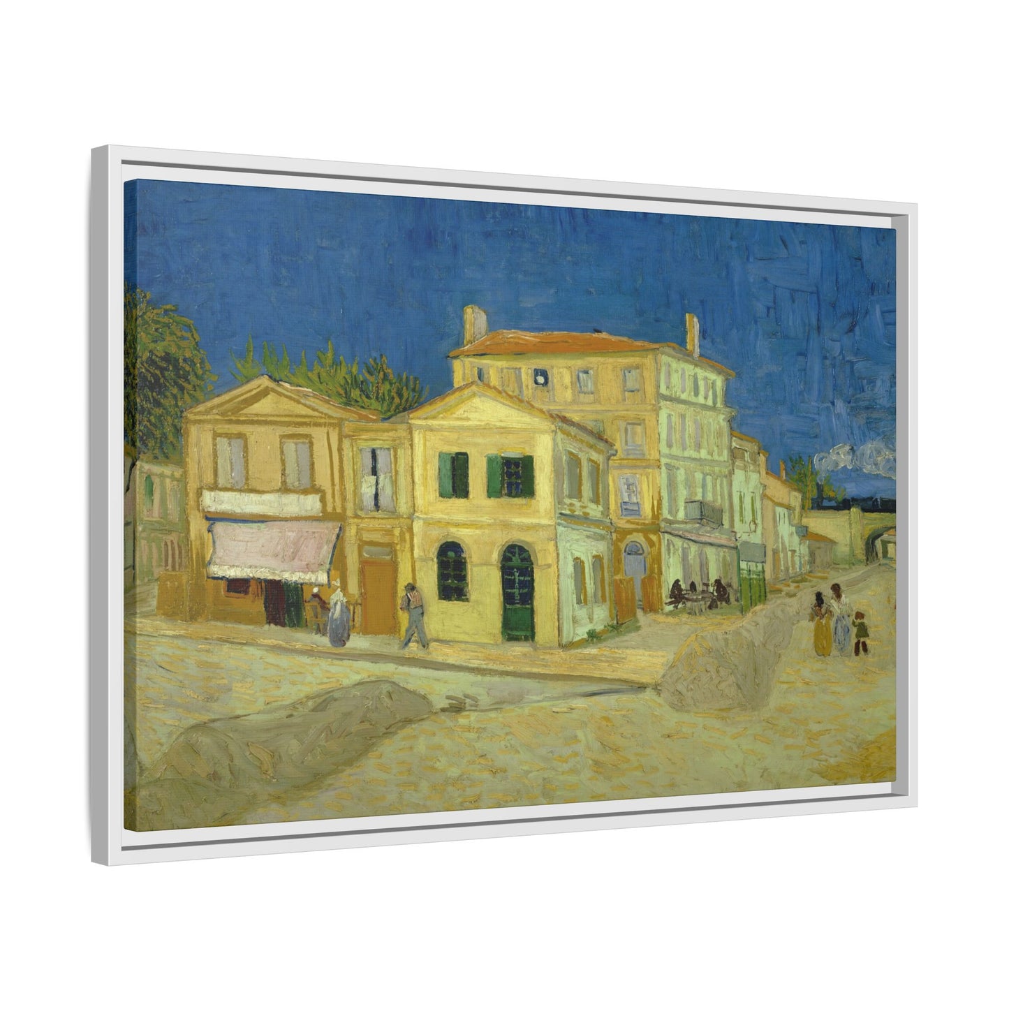 Van Gogh, Vincent - The Yellow House (1888) - Matte Canvas, Framed