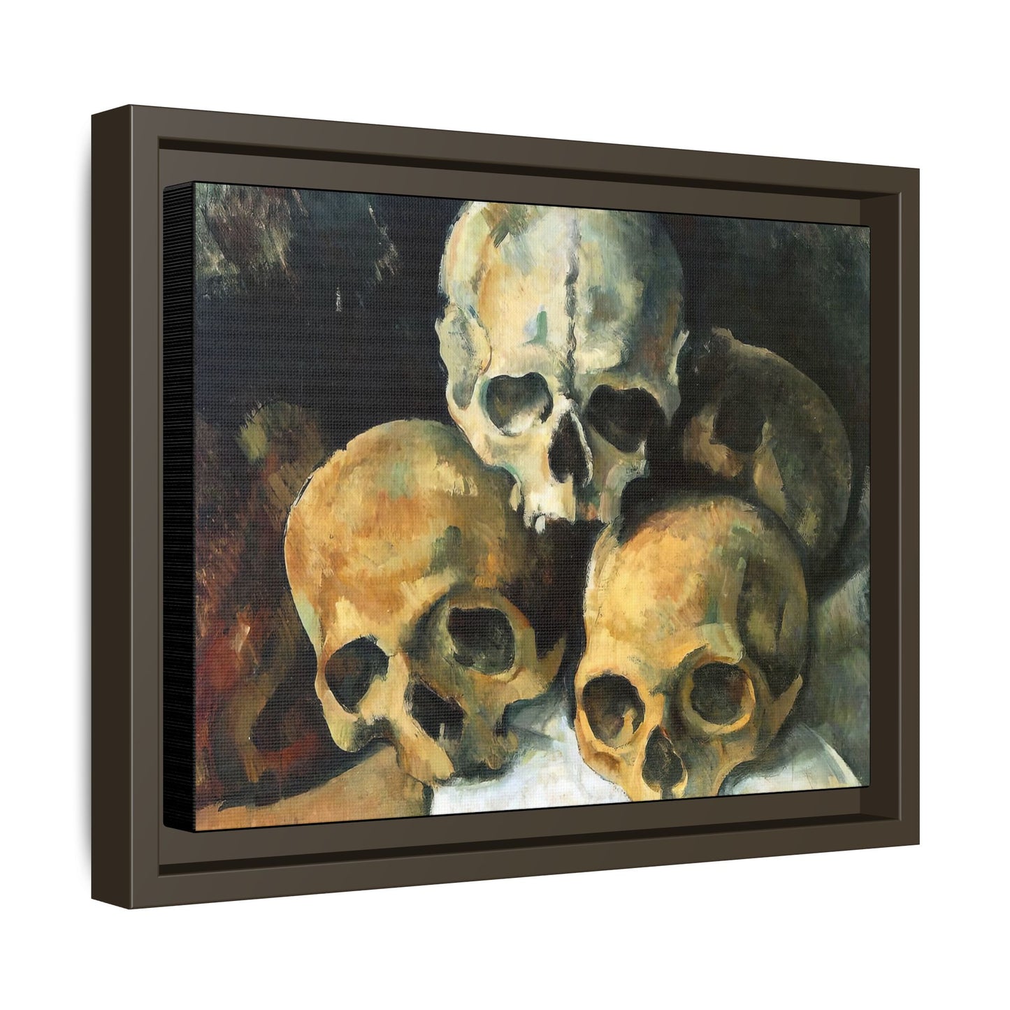Cézanne, Paul - Pyramid of Skulls (1901) - Matte Canvas, Framed