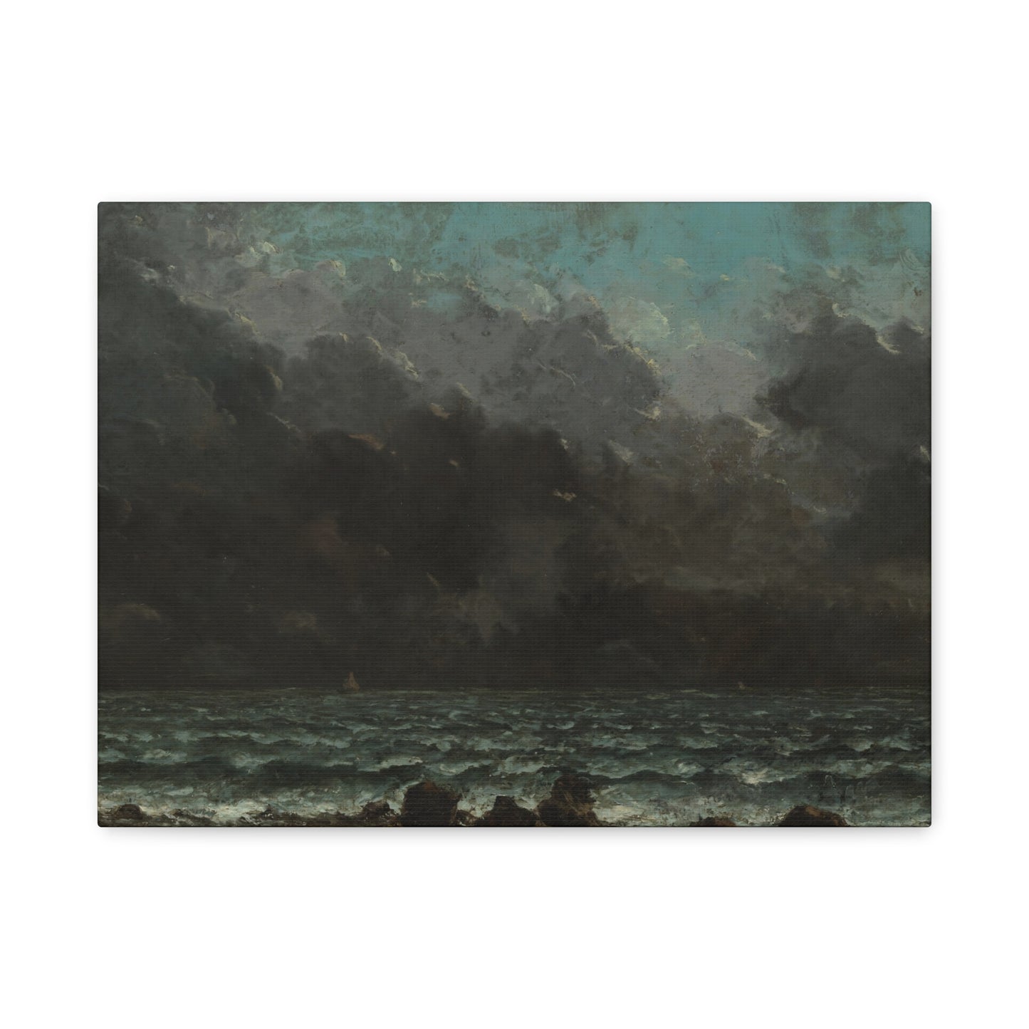 Courbet, Gustave - The Sea (1865) - Canvas Block, unframed