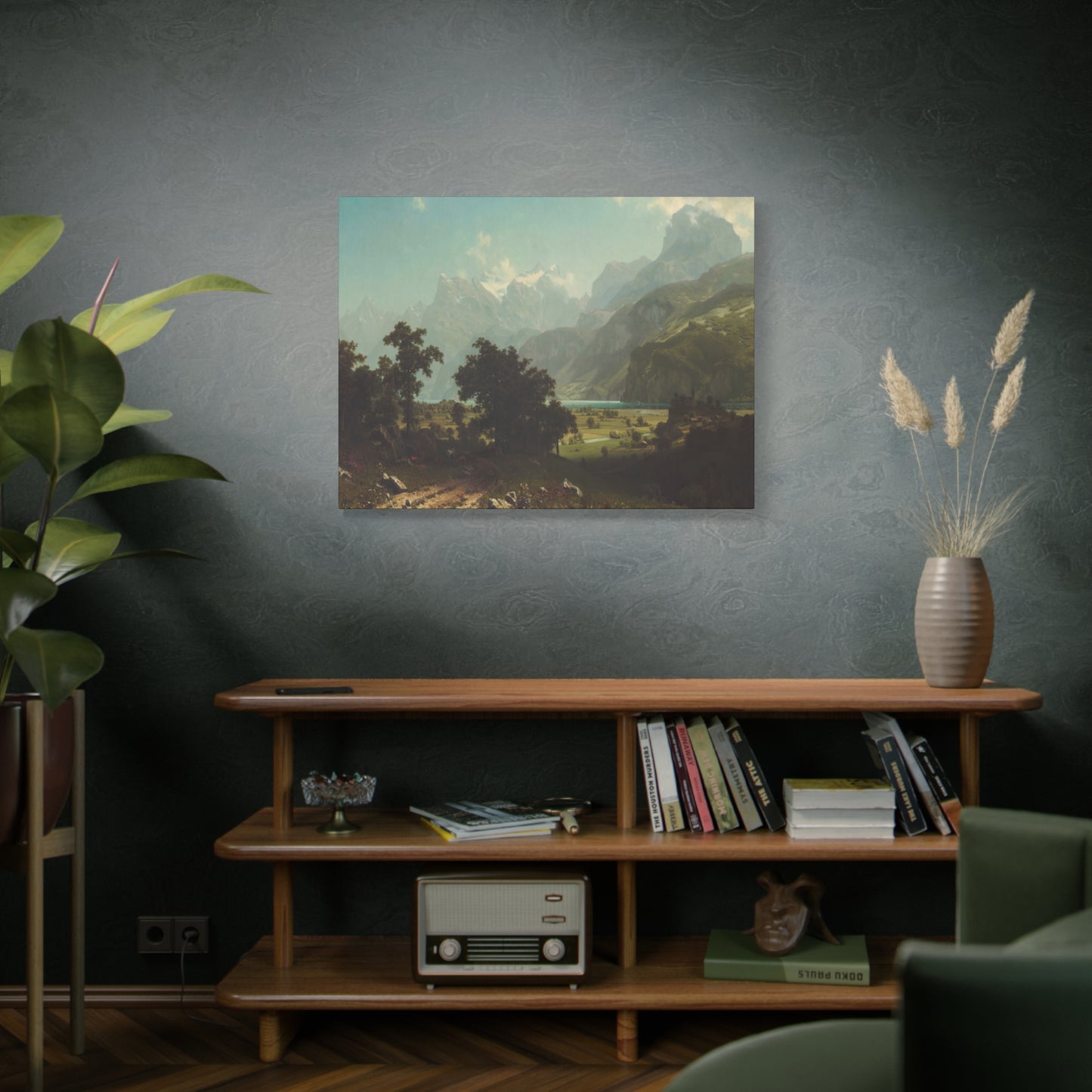 Bierstadt, Albert - Lake Lucerne (1858) - Canvas Block, unframed