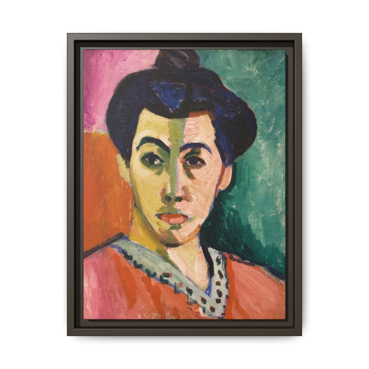 Matisse, Henri - The Green Stripe (1905) - Matte Canvas, Framed