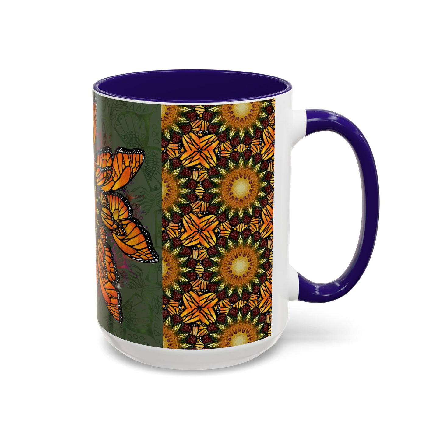 Pacio, Adam - Monarch Butterfly Mandala - Colorful Accent Mugs