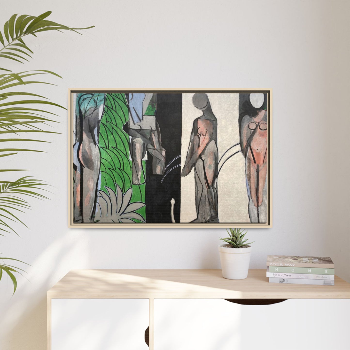 Matisse, Henri - Bathers by a River (1917) - Matte Canvas, Framed