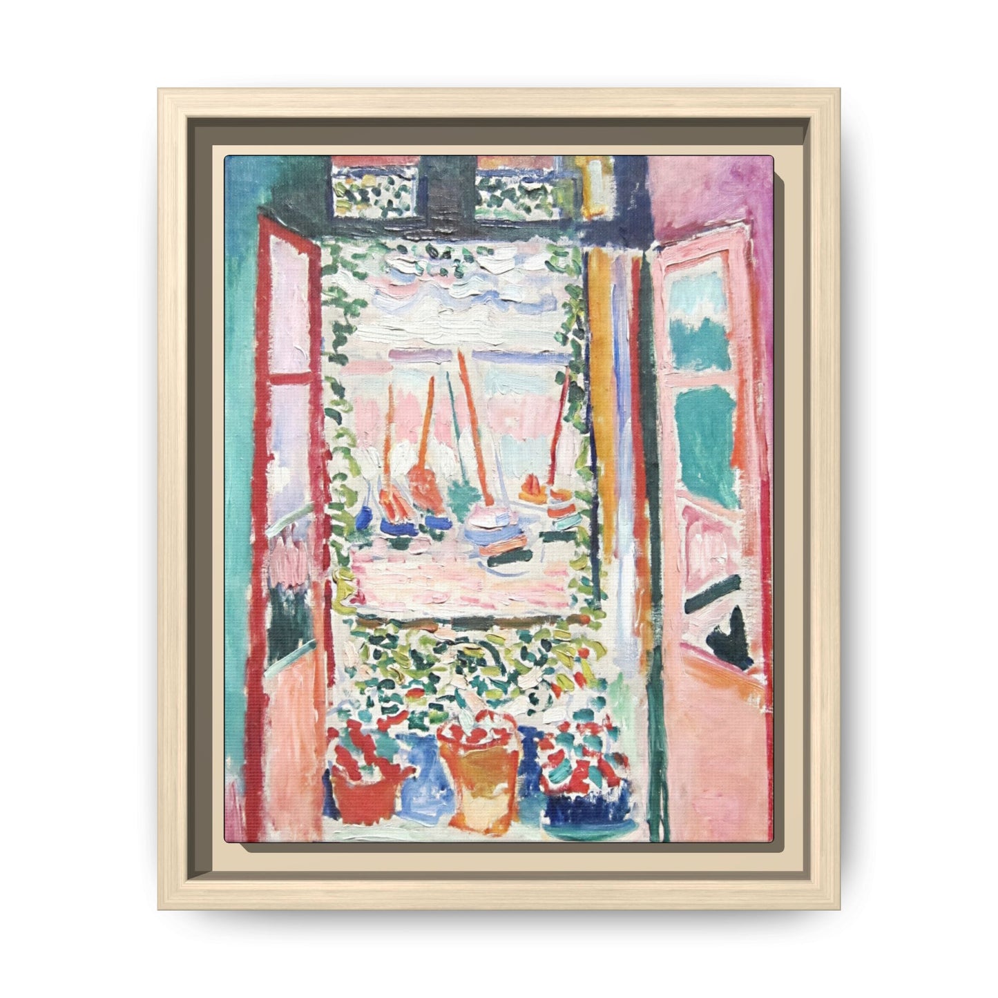 Matisse, Henri - Open Window, Collioure (1905) - Matte Canvas, Framed