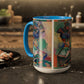 Matisse, Henri - Woman with a Hat (1905) - Colorful Accent Mugs