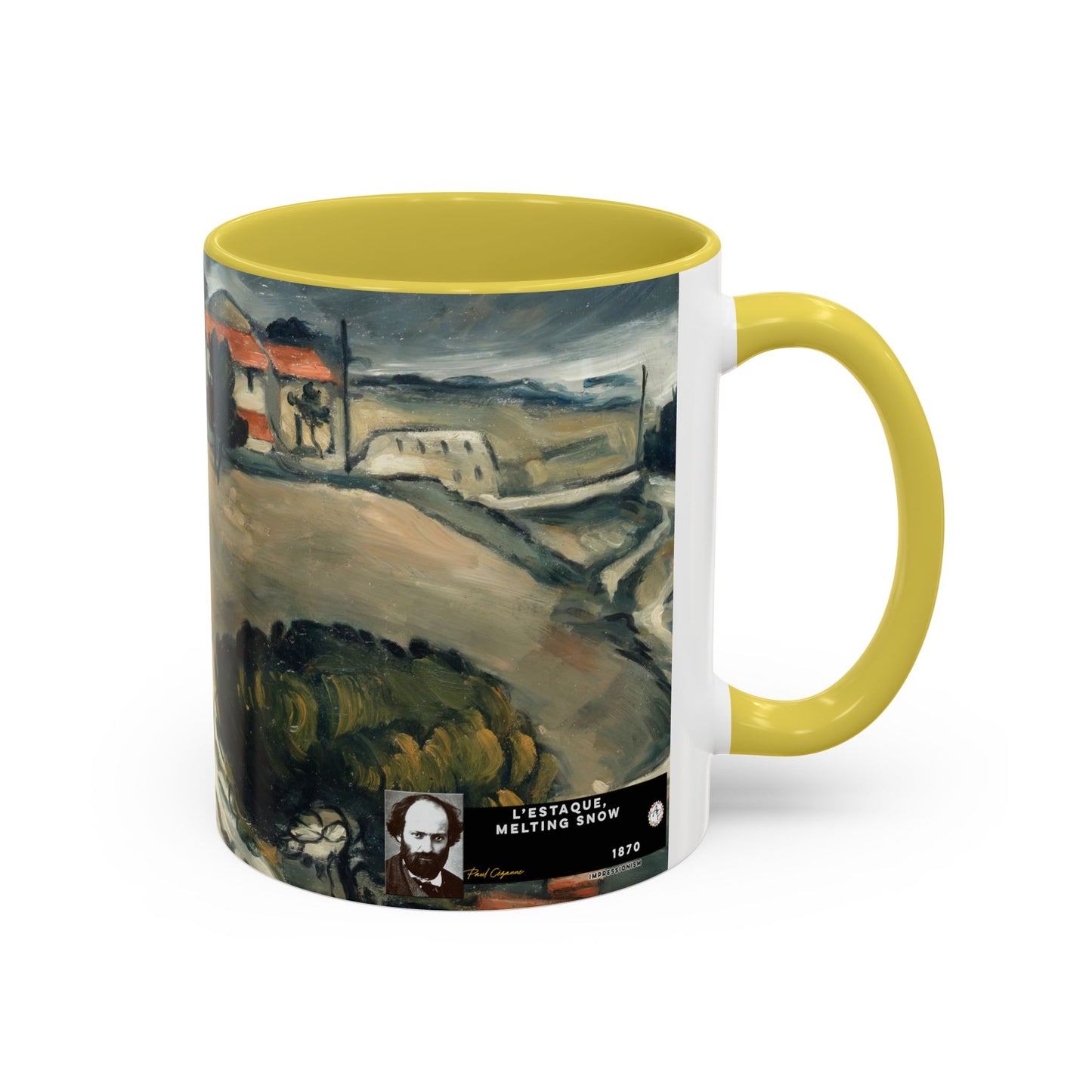 Cézanne, Paul - A Modern Olympia (1874) - Colorful Accent Mugs