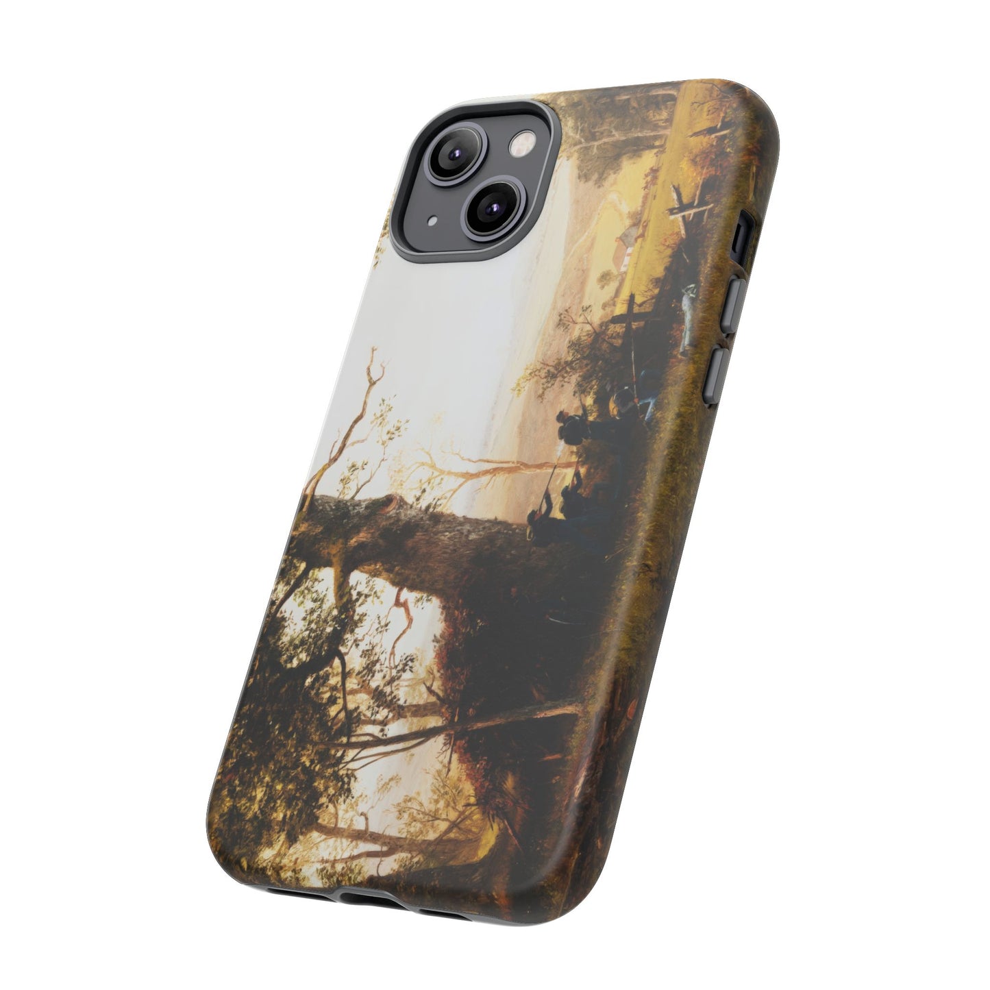 Bierstadt, Albert -  Guerrilla Warfare (1861) - Tough Phone Cases