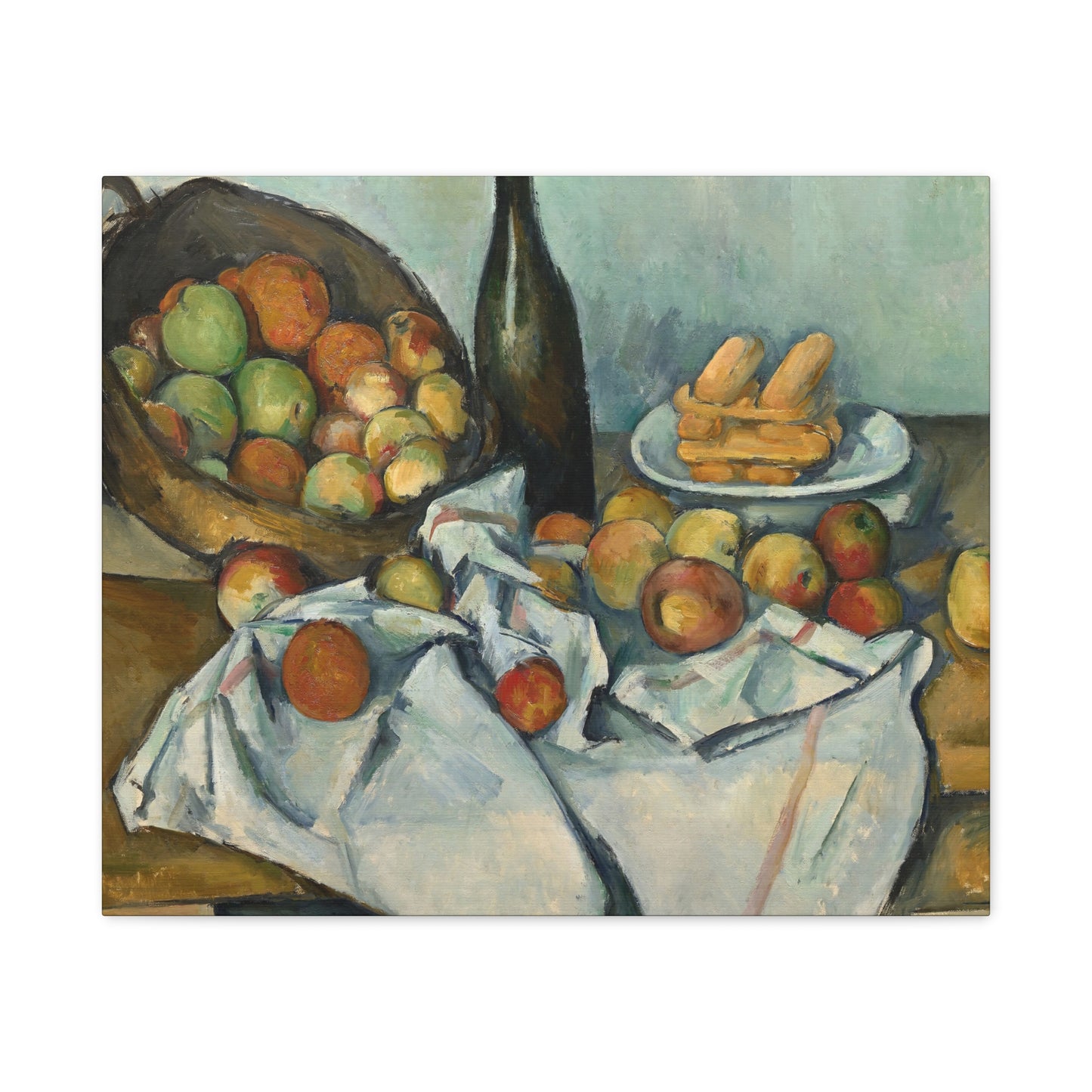 Cézanne, Paul - Basket of Apples (1893) - Canvas Block, unframed