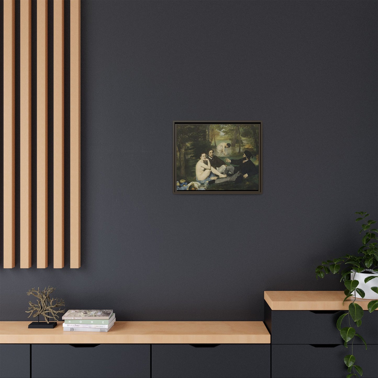 Manet, Édouard - Luncheon on the Grass (1863) - Matte Canvas, Framed