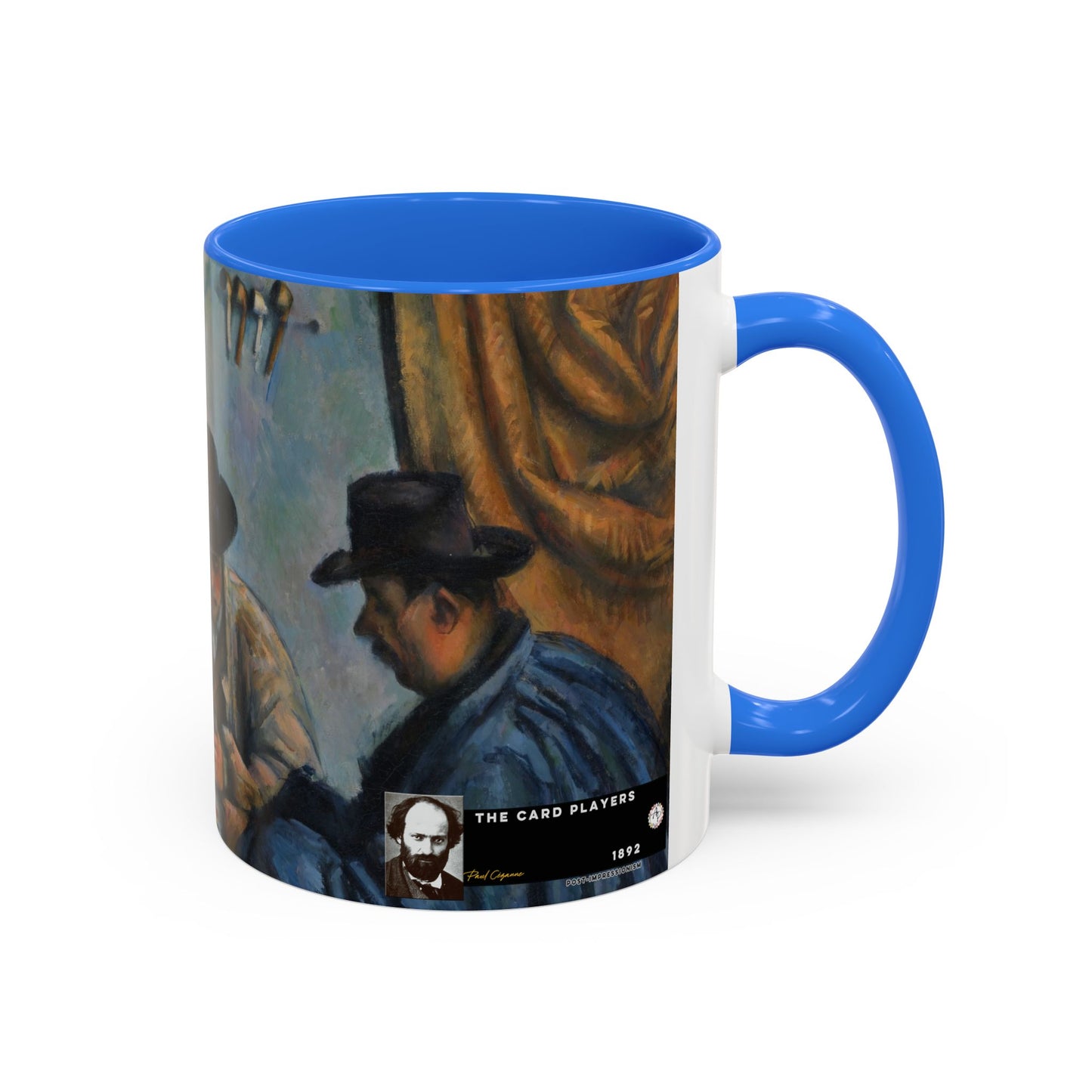 Cézanne, Paul - The Card Players (1892) - Colorful Accent Mugs