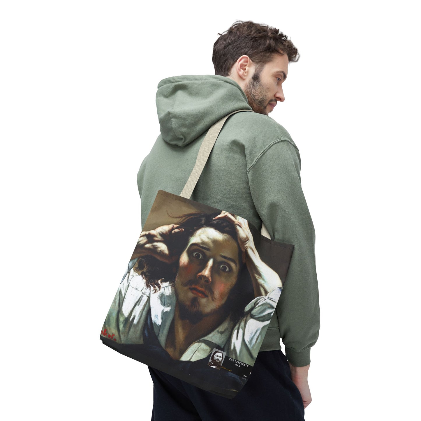 Courbet, Gustave - The Desperate Man (1843) - Tote Bag