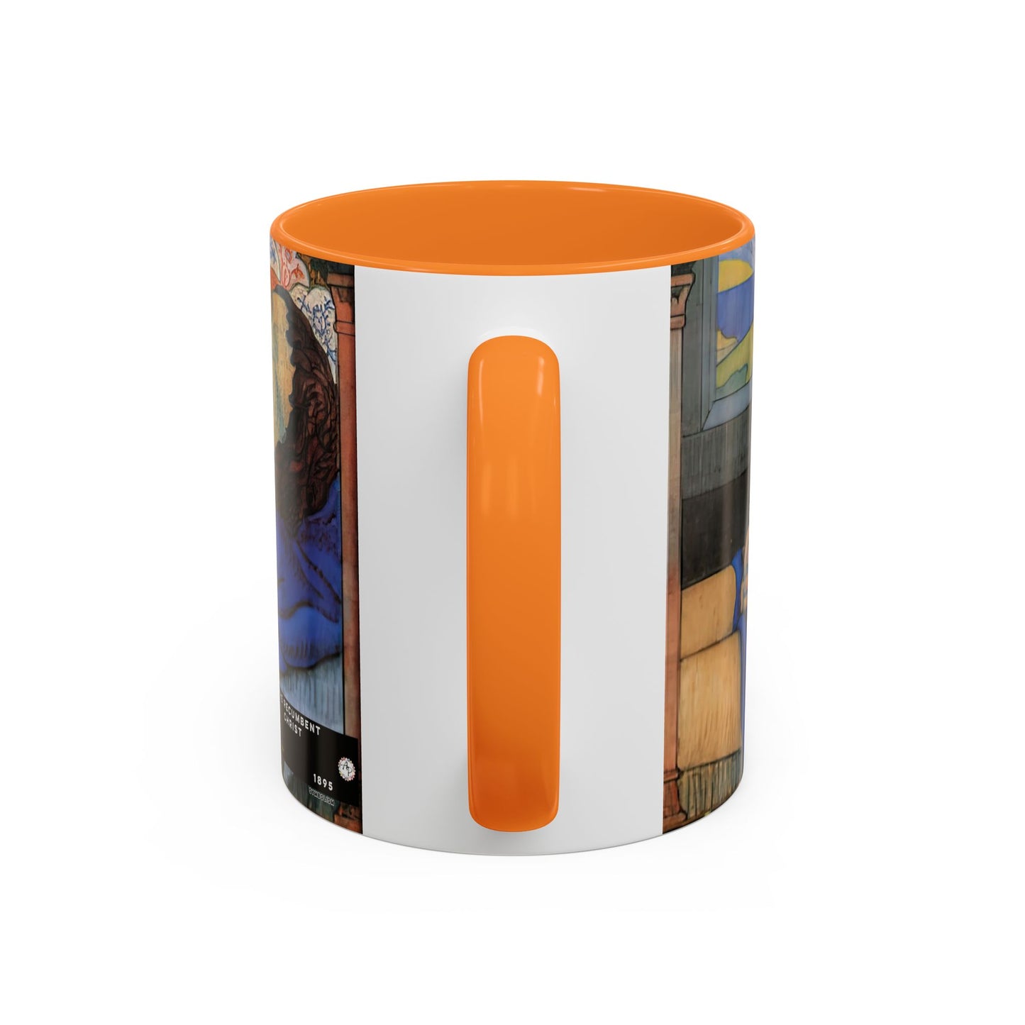 Filiger, Charles - The Recumbent Christ (1895) - Colorful Accent Mugs