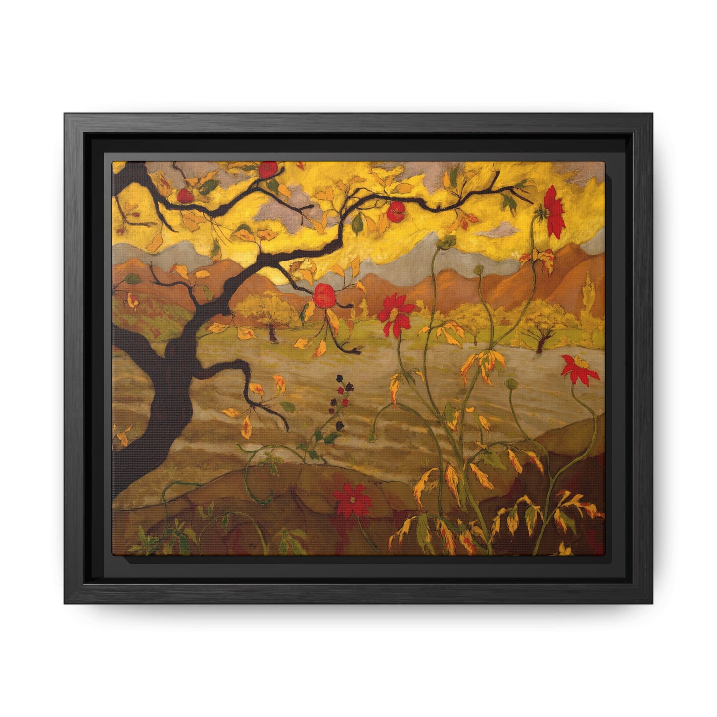 Ranson, Paul - Apple Tree with Red Fruit (1902) - Matte Canvas, Framed