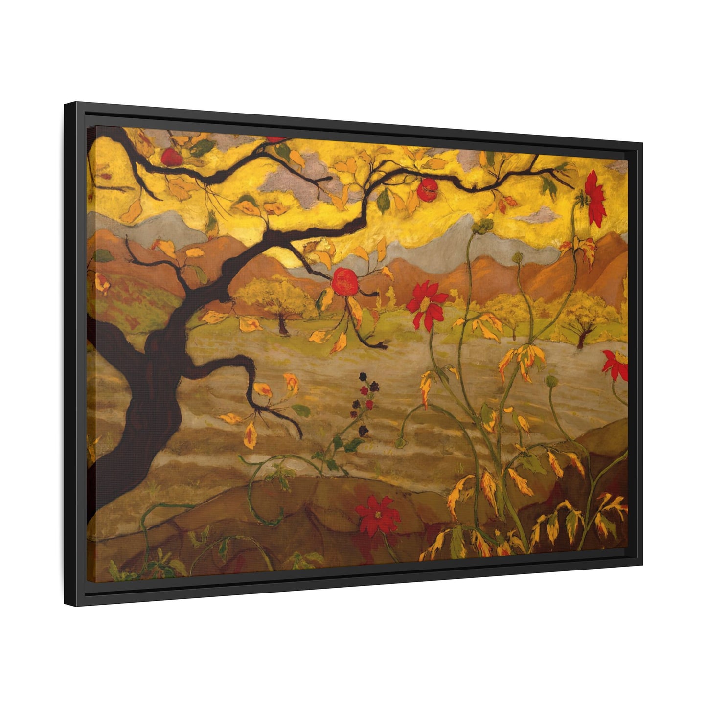 Ranson, Paul - Apple Tree with Red Fruit (1902) - Matte Canvas, Framed