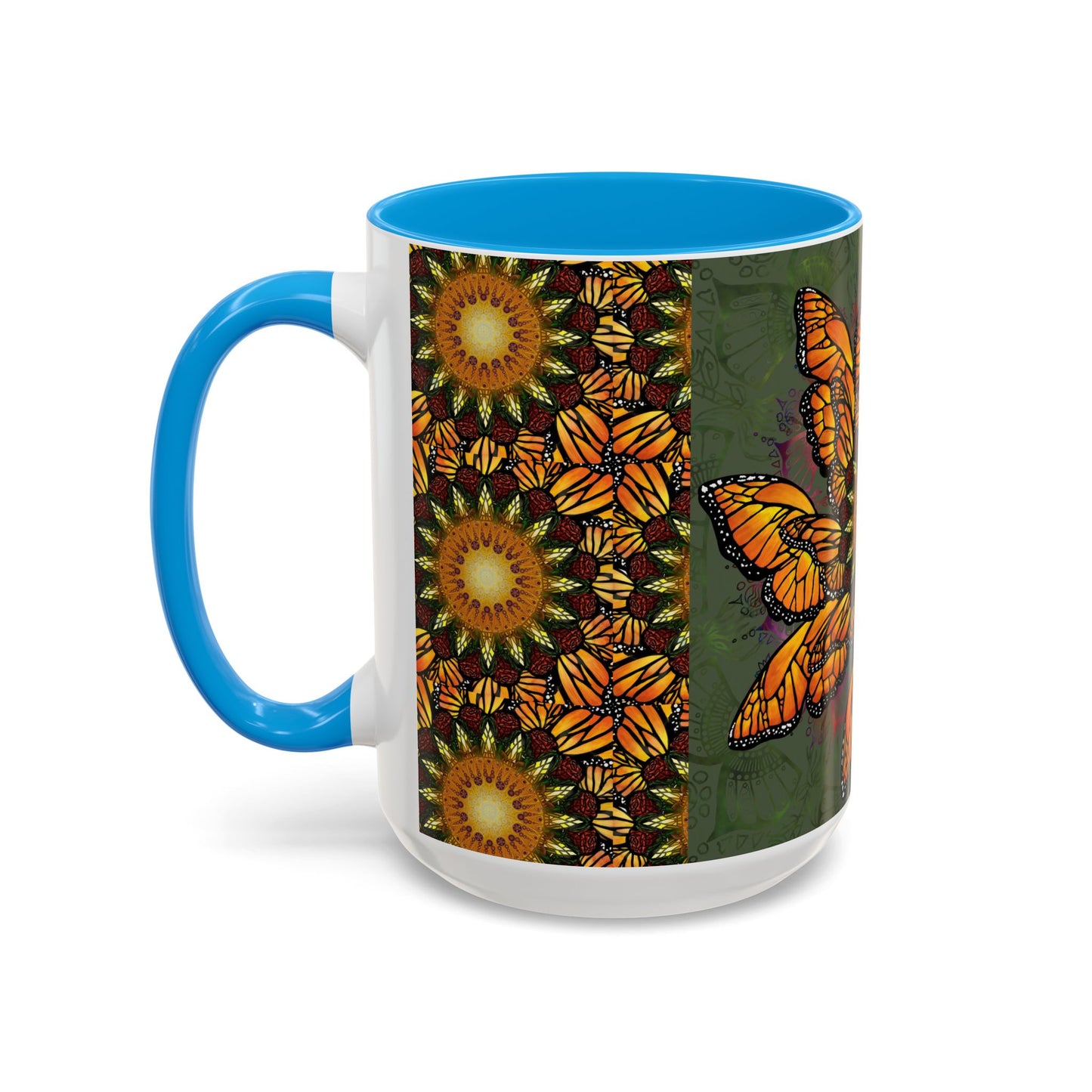 Pacio, Adam - Monarch Butterfly Mandala - Colorful Accent Mugs