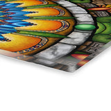 Emerald Arrows Mandala - Acrylic Block