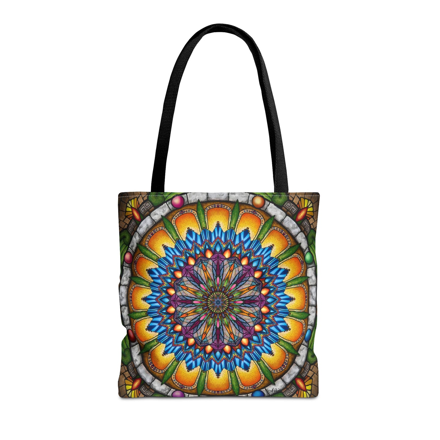 Pacio, Adam - Emerald Arrows Mandala - Tote Bag