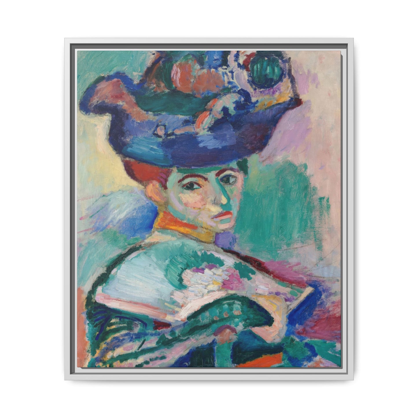 Matisse, Henri - Woman with a Hat (1905) - Matte Canvas, Framed