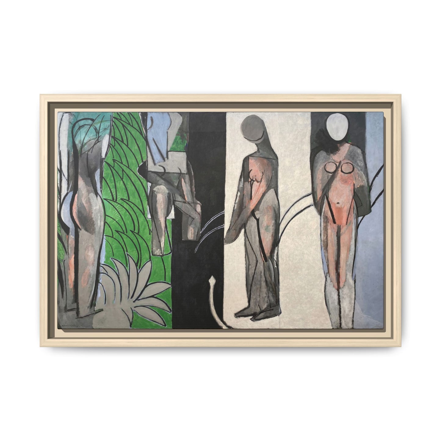 Matisse, Henri - Bathers by a River (1917) - Matte Canvas, Framed