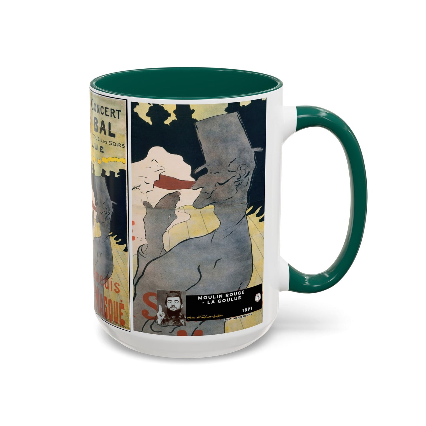 Toulouse-Lautrec, Henri - Moulin Rouge - La Goulue (1891) - Colorful Accent Mugs