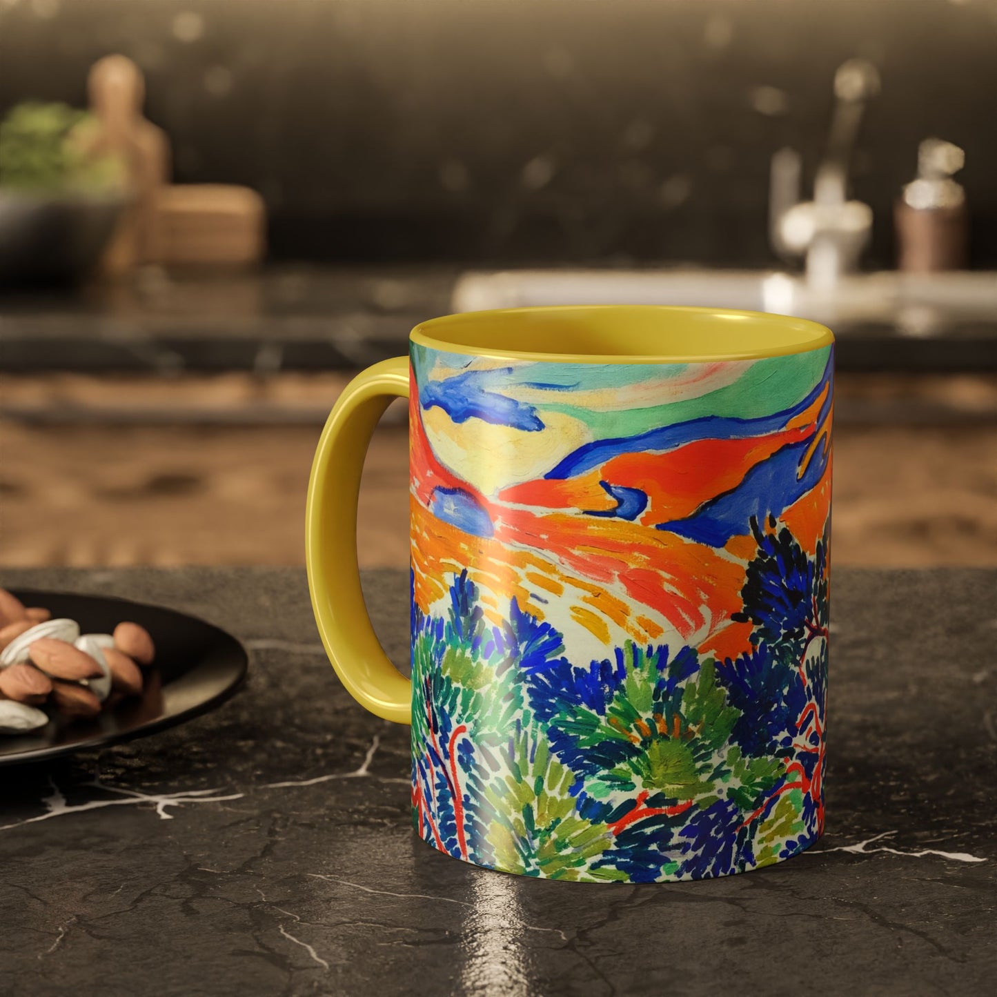 Derain, André - Mountains at Collioure (1905) - Colorful Accent Mugs