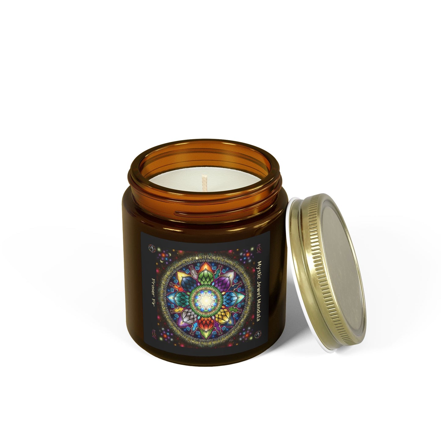 Mystic Jewel Mandala Scented Candle - Fraser Fir (4oz, 9oz)