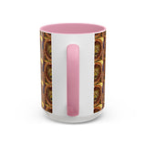 Lion Summer Mandala - Colorful Accent Mugs