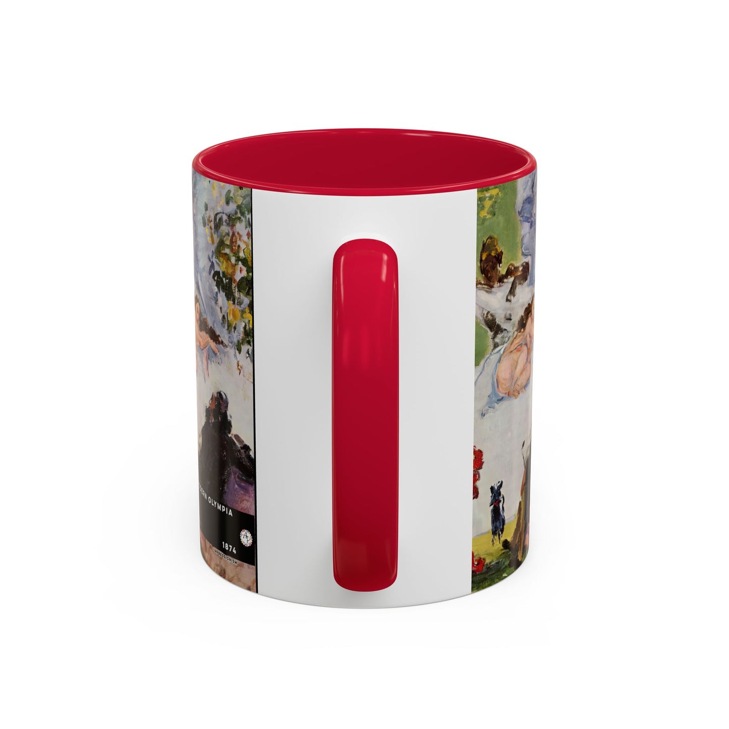 Cézanne, Paul - A Modern Olympia (1874) - Colorful Accent Mugs