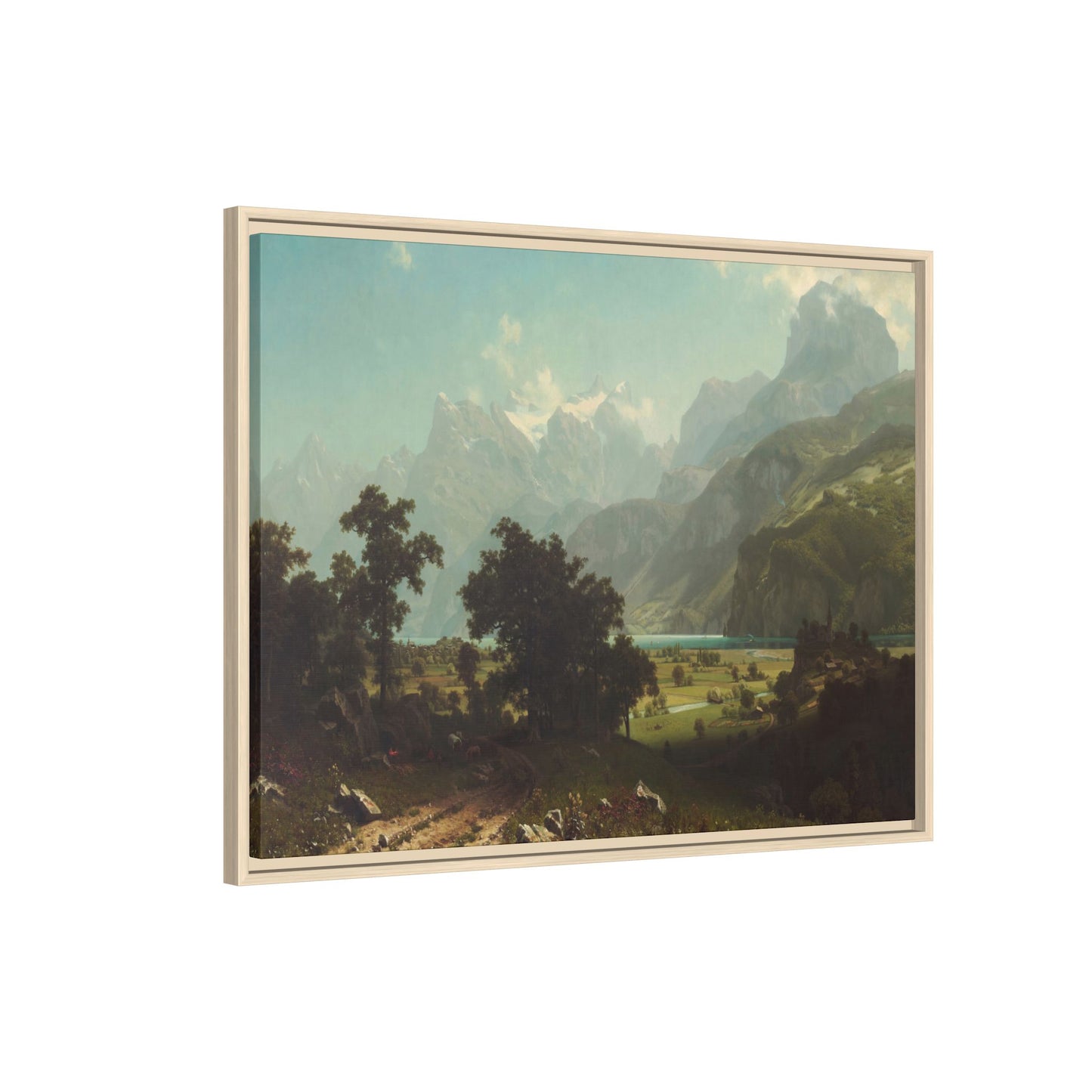 Bierstadt, Albert - Lake Lucerne (1858) - Matte Canvas, Framed