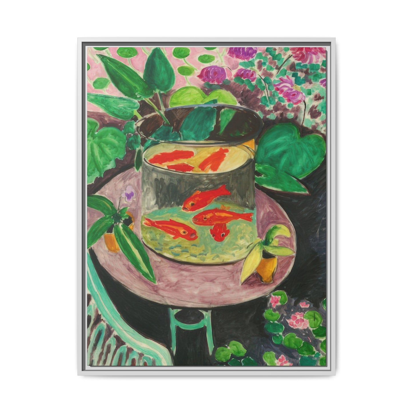 Matisse, Henri - The Goldfish (1912) - Matte Canvas, Framed
