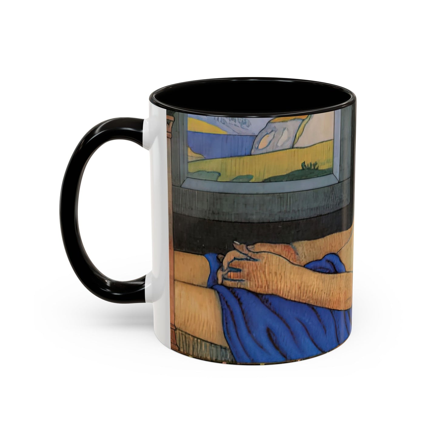 Filiger, Charles - The Recumbent Christ (1895) - Colorful Accent Mugs