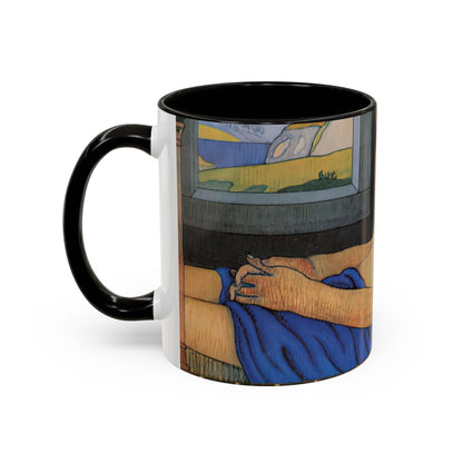 Filiger, Charles - The Recumbent Christ (1895) - Colorful Accent Mugs