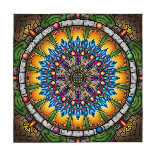 Emerald Arrows Mandala - Tablecloth