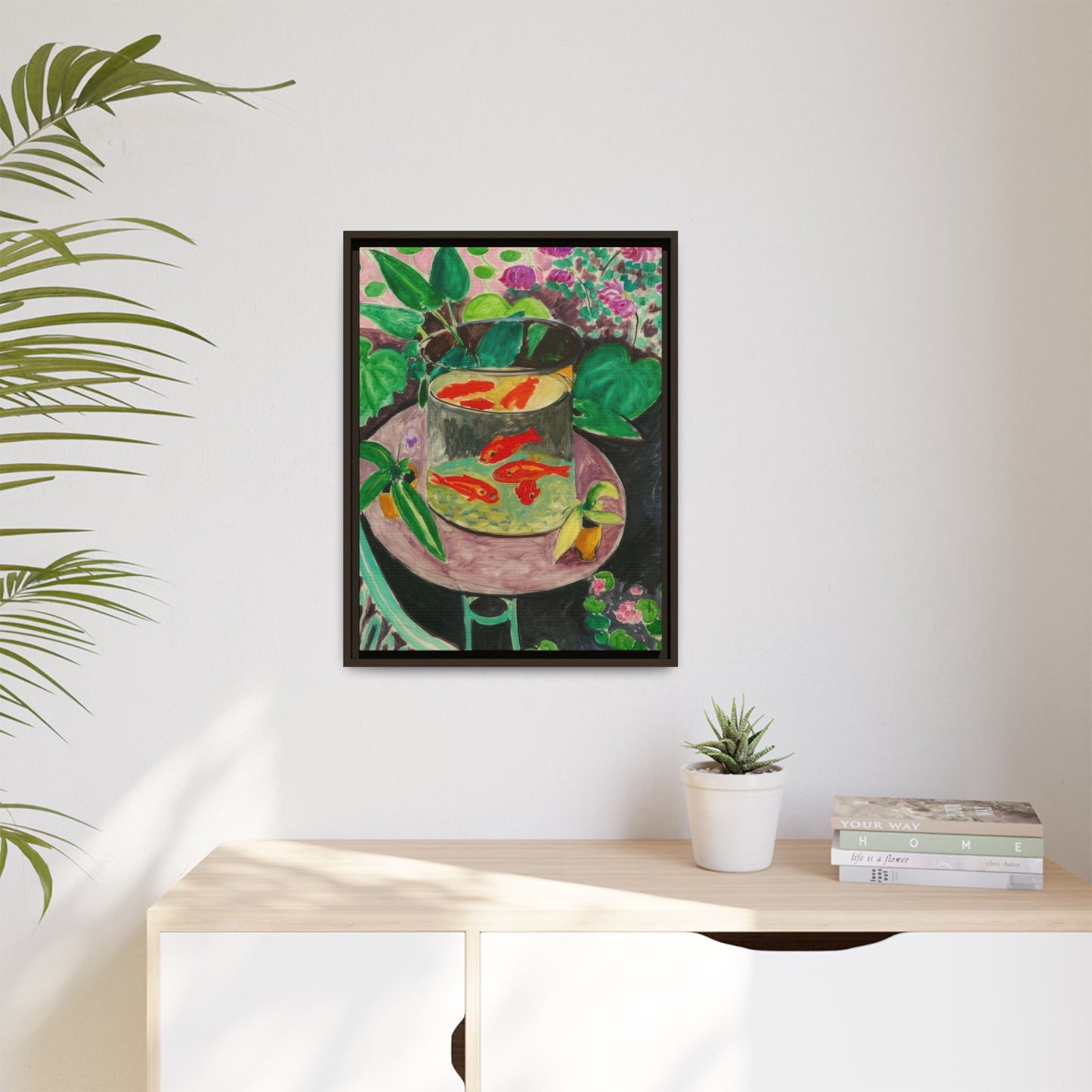Matisse, Henri - The Goldfish (1912) - Matte Canvas, Framed