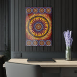 Solar Disc Mandala - Acrylic Block