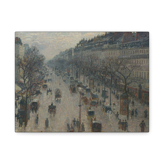 Pissarro, Camille - Boulevard Montmartre, Winter Morning (1897) - Canvas Block, unframed