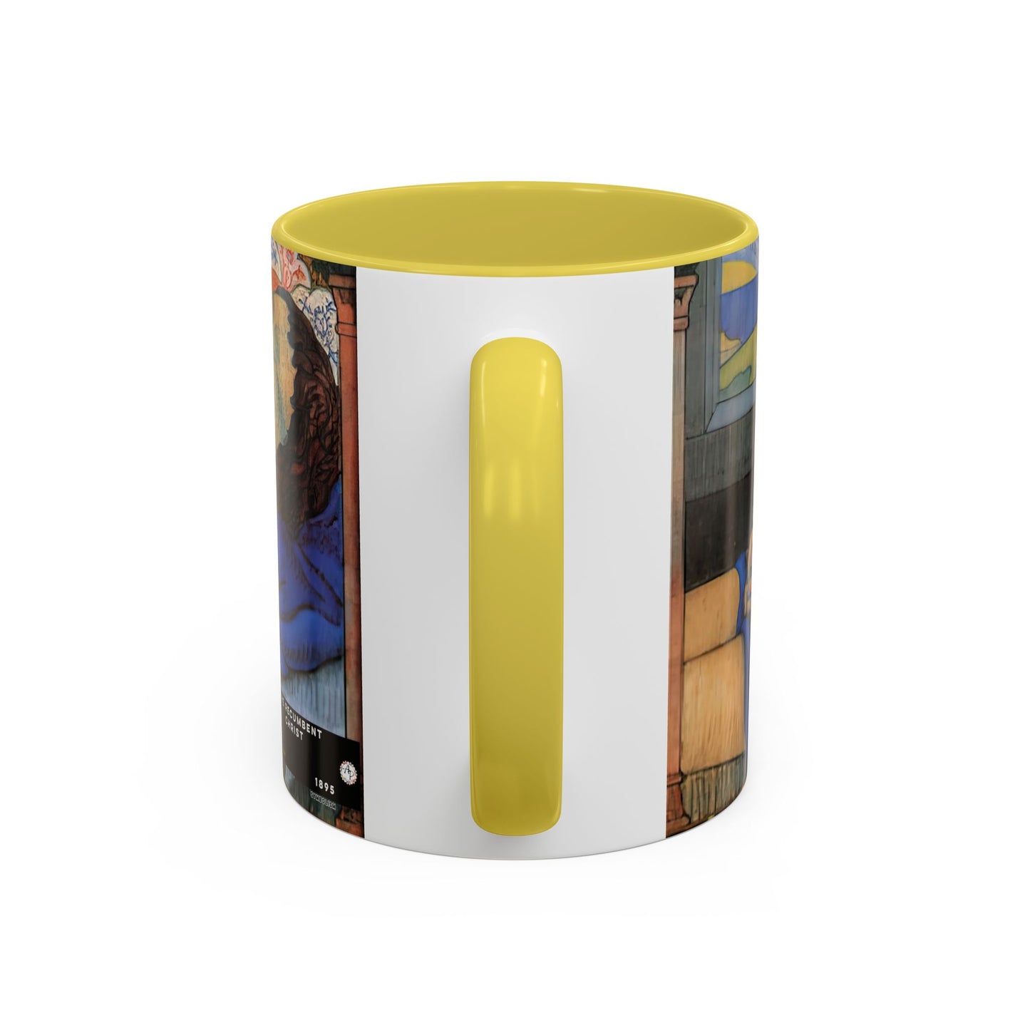 Filiger, Charles - The Recumbent Christ (1895) - Colorful Accent Mugs
