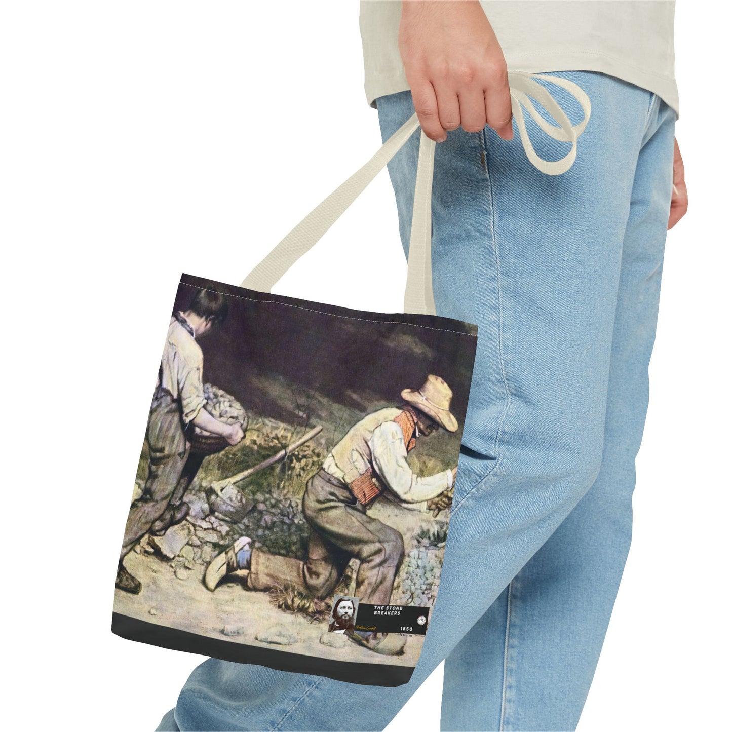 Courbet, Gustave - The Stone Breakers (1850) - Tote Bag
